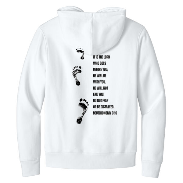 Deuteronomy 31:8 (White Hoodie Edition) Thumbnail